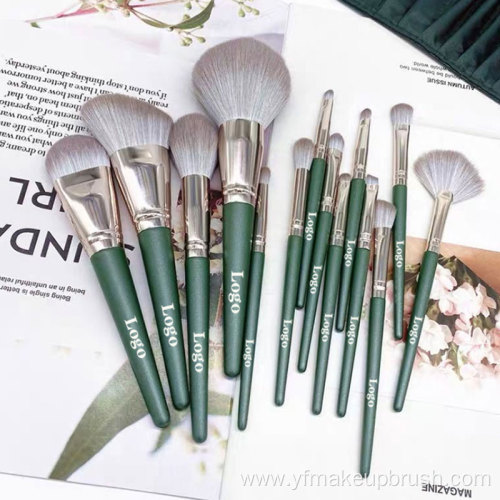 Custom Logo Make Up Brush Set 14pcs